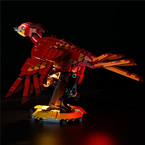 Kit de iluminación LED para Lego Harry Potter Fawkes Dumbledore's Phoenix 76394 (no incluye juego de iluminación 76394)