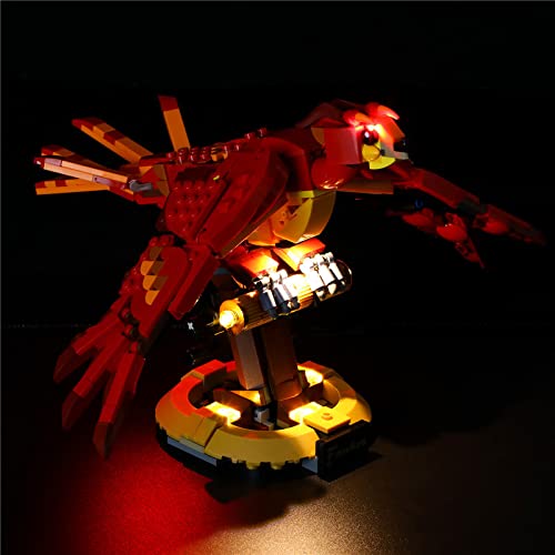 Kit de iluminación LED para Lego Harry Potter Fawkes Dumbledore's Phoenix 76394 (no incluye juego de iluminación 76394)