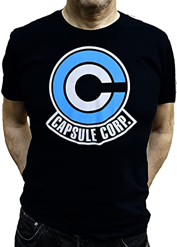 Last Level Camiseta Dragon Ball Capsule Corp Logo Talla M