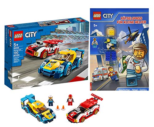 Lego City 60256 - Duelo de coche de carreras + Lego City para pequeños ayudantes a partir de 5 años