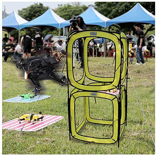 Linghuang Obstacle Tunnel Cube Door Channel para DJI FPV Drone Racing Course Curso de entrenamiento Drone Racing Race Course Puertas de Obstáculos Drone Crossing Puerta Plegable Portátil 80×80×80 cm