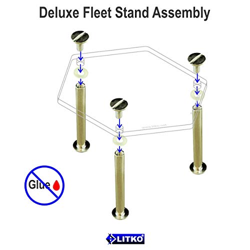 LITKO Deluxe Fleet - Soportes de Movimiento (3 Unidades), Transparente