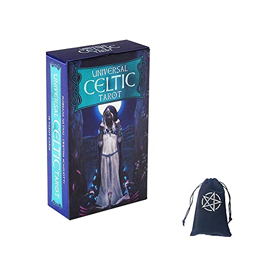 LiuGenPing Cartas del Tarot Celta Universal,Universal Celtic Tarot Cards,with Bag,Firend Game