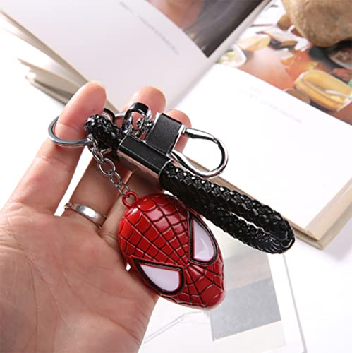 Llavero, 6piezas Marvel Fans Llavero Superhéroe ​The Avengers Llavero Martillo de Thor Máscara de Spiderman Iron Man Batman, Llaveros de Metal para Niños y Adultos Para regalos de fiesta