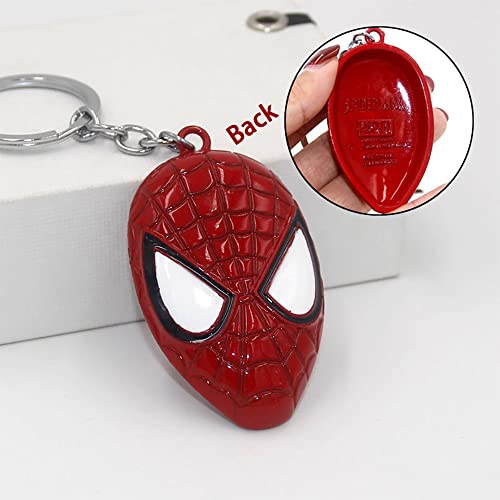 Llavero, 6piezas Marvel Fans Llavero Superhéroe ​The Avengers Llavero Martillo de Thor Máscara de Spiderman Iron Man Batman, Llaveros de Metal para Niños y Adultos Para regalos de fiesta