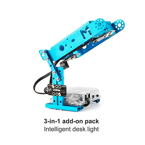 Makeblock mBot Paquete de Complementos, Luz y Sonido Interactivos, Robot 3-en-1 Paquete Adicional, Robot Que Persigue la Luz, Luz de Escritorio Inteligente, Robot Scorpion