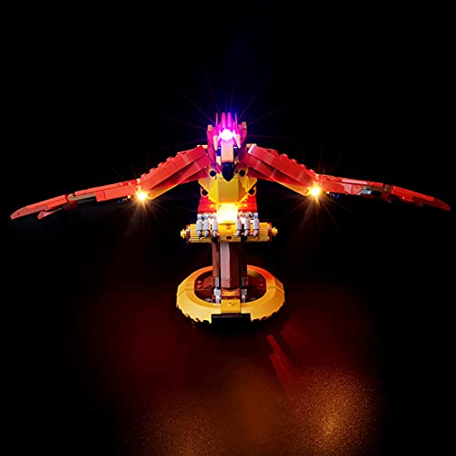 MBKE Conjunto de Luces Lluminación para LEGO 76394 Harry Potter Fénix de Dumbledore: Fawkes , Kit de luz LED Compatible con Lego 76394