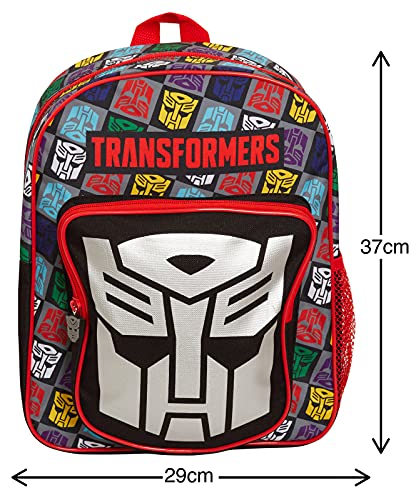 Mochila oficial Transformers para niños de regreso a la escuela de gran capacidad Autobots Bumblebee, Optimus Prime y Megatron Sports Mochila Bolsa de viaje