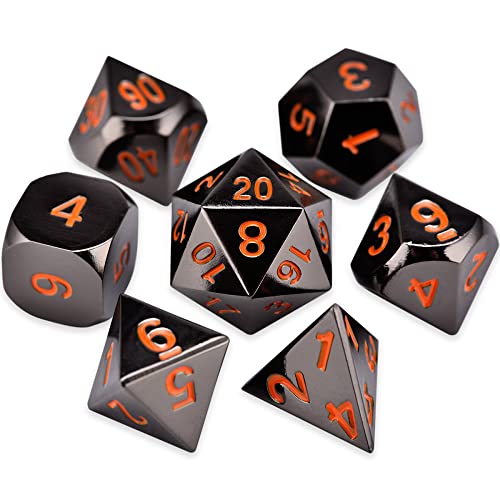 Montecarduo Dados Poliédricos Set - Dados Clásicos De 7 Troqueles Dobles para Juegos De Mesa RPG DND, Juego De Dados Poliédricos, para Juego De rol MTG Pathfinder Juego De Mesa, Estilo E