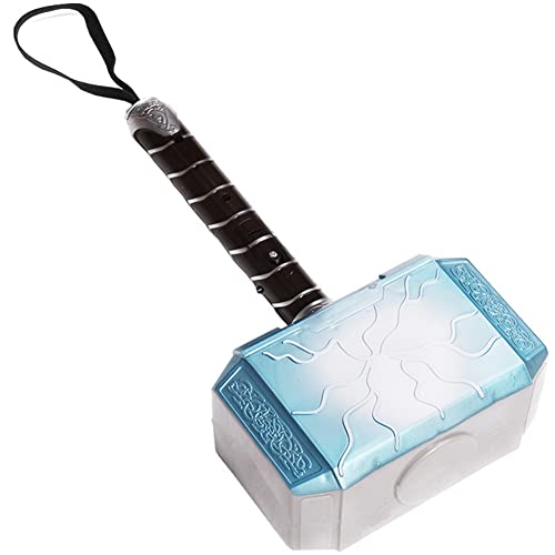 NAKATA Accesorios de Cosplay Thor Hammer Replica PU Lightning Hammer Halloween Niños Cumpleaños Navidad Regalo Películas Stormbreaker Roleplay Juguetes