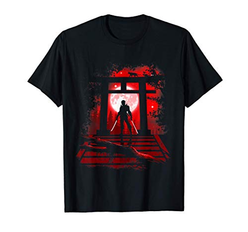 Ninja rojo en torii Camiseta