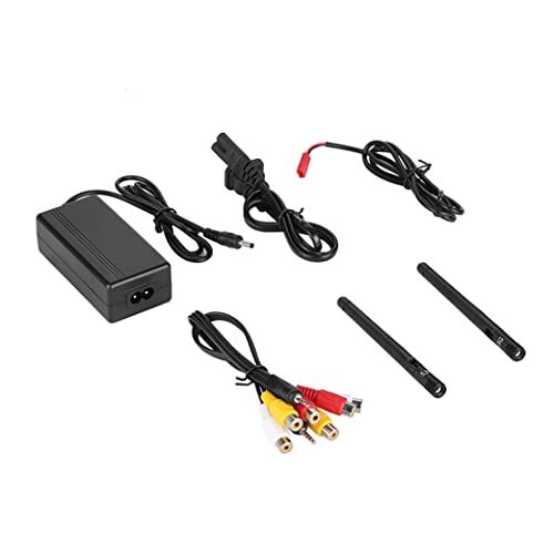 Nrpfell Monitor FPV DIY de 5,8 GHz 5 Bandas 40 Canales Monitor Receptor de Pantalla LCD de 7 Pulgadas para FPV VehíCulo AéReo No Tripulado CuadricóPtero Receptor de Diversidad