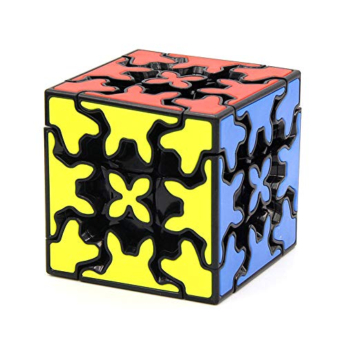 Oostifun MO Fang GE Gear Cube 3x3x3 Puzzle Cube 3D Puzzle 3x3x3 Cube Smooth Puzzle Smooth Cube Twist Puzzle con un trípode de Cubo (Negro)