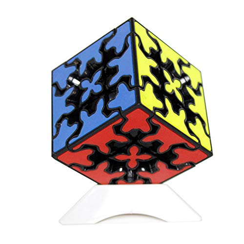 Oostifun MO Fang GE Gear Cube 3x3x3 Puzzle Cube 3D Puzzle 3x3x3 Cube Smooth Puzzle Smooth Cube Twist Puzzle con un trípode de Cubo (Negro)