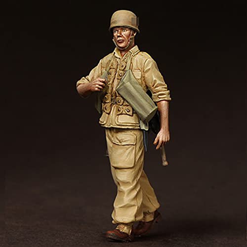 PANGCHENG 1/35 Figura de Modelo de Resina GK Soldado Soldado Brigada Ramcke El Alamein WWII Tema Militar Kit sin Montar y sin Pintar