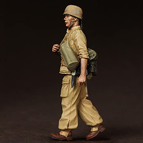 PANGCHENG 1/35 Figura de Modelo de Resina GK Soldado Soldado Brigada Ramcke El Alamein WWII Tema Militar Kit sin Montar y sin Pintar