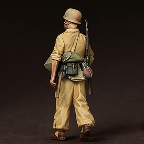 PANGCHENG 1/35 Figura de Modelo de Resina GK Soldado Soldado Brigada Ramcke El Alamein WWII Tema Militar Kit sin Montar y sin Pintar