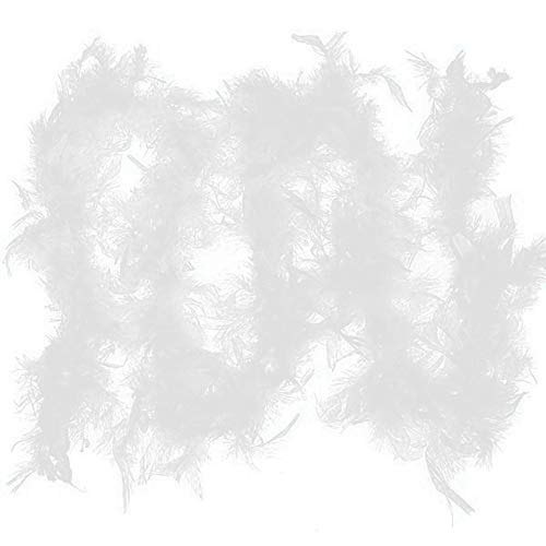 PAPABA Hairy Turkey Feather Bar Boa Birthday Leisure Time Gathering Wedding Reception White