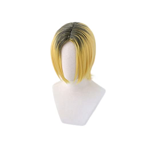 Pelucas rubias for el Traje de Cosplay Cortío Corto Rubio Rubio Peluca Anime Lolita Linda Linda Synthetic Bob Wigs for Fiesta