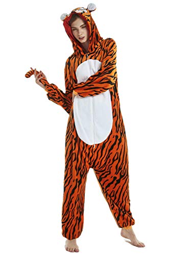 Pigiama animale Adulto Unisex Tutina Morbido Pile Sleepwear Donna Uomo Nightwear Natale Halloween Homewear Costume Cosplay Pigiama Party Dress Up Cartoon Party