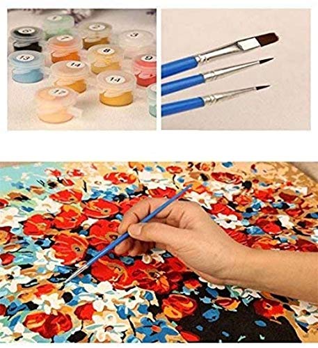 Pintar por número kit de pintura DIY para adultos y niños pintura lienzo preimpreso de alta calidad regalo de vacaciones 40 * 50 CM sin marco-Rhinoceros