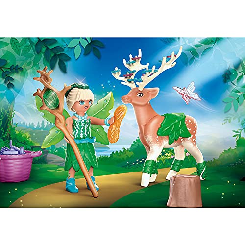 PLAYMOBIL Adventures of Ayuma 70806 Forest Fairy con animal del alma, A partir de 7 años