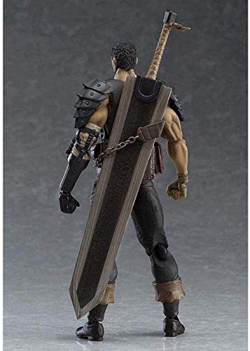 PsWzyze 17cm Berserk: Guts (Black Swordsman Version) Figura de acción Que Incluye múltiples Expresiones