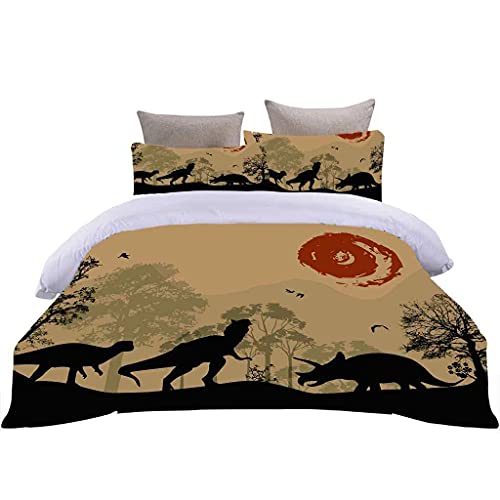 QZDUCN Fundas Nordicas Adultos Niños Y Niñas Super Suave Comodo Impresión Lobo Animal Negro Ropa De Cama Incluye 1 Funda De Edredón Y 2 Fundas De Almohada 240x220cm (para Cama 150)