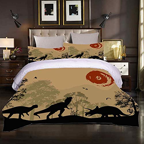 QZDUCN Fundas Nordicas Adultos Niños Y Niñas Super Suave Comodo Impresión Lobo Animal Negro Ropa De Cama Incluye 1 Funda De Edredón Y 2 Fundas De Almohada 240x220cm (para Cama 150)