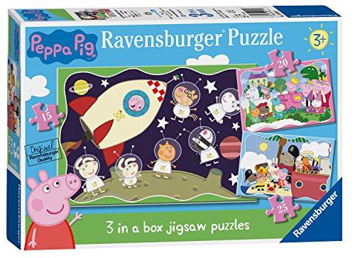 Ravensburger Peppa Pig Rompecabezas de Caja 3 en 1 (6959)