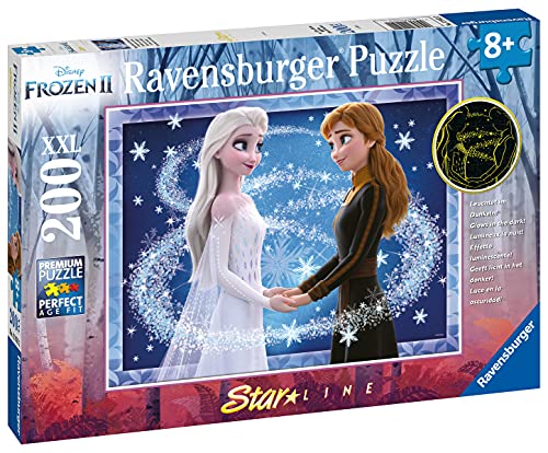 RAVENSBURGER PUZZLE- DFZ Frozen 2 Ravensburger 12952-Puzzle Infantil (200 Piezas, tamaño XXL), diseño de Hermanas Encantadoras, Multicolor (12952)