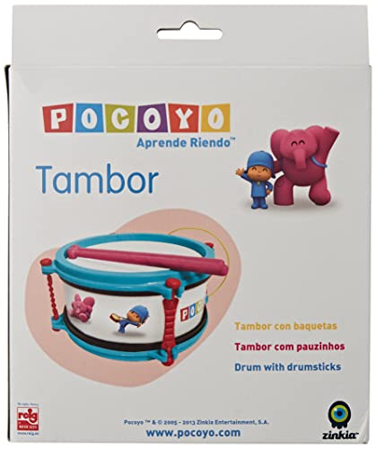 REIG Pocoyo-Tambor en Estuche (Claudio 318.0), Color 3 a 5 años (REIG318)