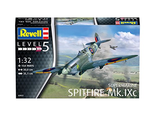 Revell Supermarine Spitfire MK.IXc, Kit de Modelo, Escala 1: 32 (3927) (03927)