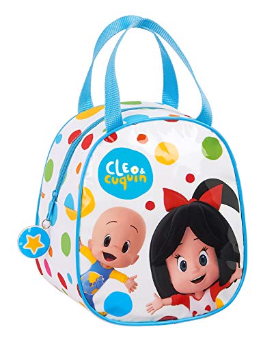 Safta- Cleo & Cuquin Porta merienda, Color blanco/multicolor, Mediana (M607A)