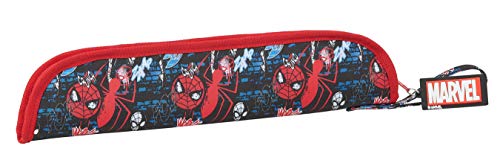Safta Portaflautas de SpiderMan Go Hero, 370x20x80mm, Negro/Rojo, M (M284)