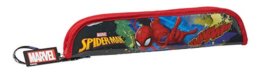 Safta Portaflautas de SpiderMan Go Hero, 370x20x80mm, Negro/Rojo, M (M284)