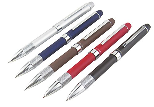 Sailor 16-0219-219 - Bolígrafo multifunción, 2 colores, punta afilada, color plateado