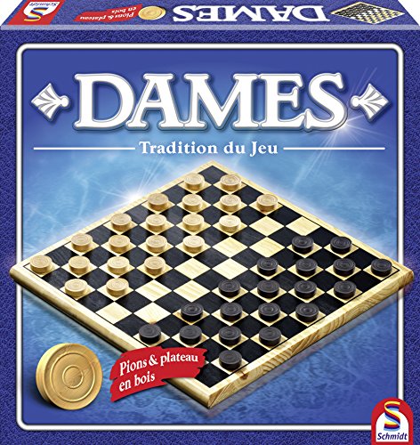 Schmidt - Jeu de société - Dames Bois Tradition