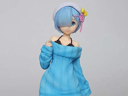 SEGA Taito Re:Zero Re Zero Starting Life in Another World Premium Figure Precious Figure Rem Knit One Piece Dress Ver 23cm