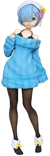 SEGA Taito Re:Zero Re Zero Starting Life in Another World Premium Figure Precious Figure Rem Knit One Piece Dress Ver 23cm