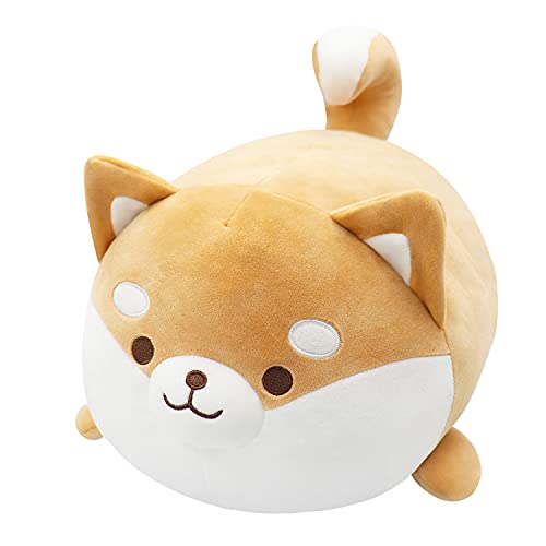 Shiab Inu Almohada Shiba Inu Peluche Peluche Animal de Peluche y Peluche Lindo Perro Peluche Cuhion Muñeca Kawaii Felpa Shiba Inu Almohada Huggable Shiba Inu Animal de peluche, 19.7 pulgadas