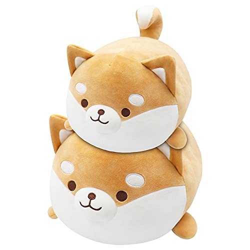 Shiab Inu Almohada Shiba Inu Peluche Peluche Animal de Peluche y Peluche Lindo Perro Peluche Cuhion Muñeca Kawaii Felpa Shiba Inu Almohada Huggable Shiba Inu Animal de peluche, 19.7 pulgadas