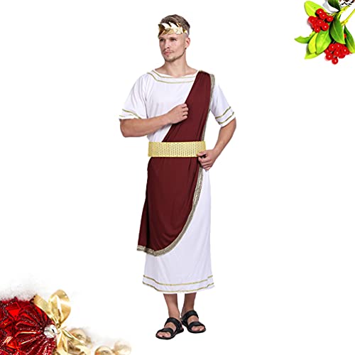 SOIMISS Traje de Carnaval de Julio Caesar Traje de Cosplay Accesorios de Fiesta de Disfraces para Hombres Traje de Gladiador Romano para Fiesta de Disfraces de Halloween