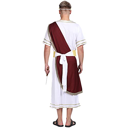 SOIMISS Traje de Carnaval de Julio Caesar Traje de Cosplay Accesorios de Fiesta de Disfraces para Hombres Traje de Gladiador Romano para Fiesta de Disfraces de Halloween