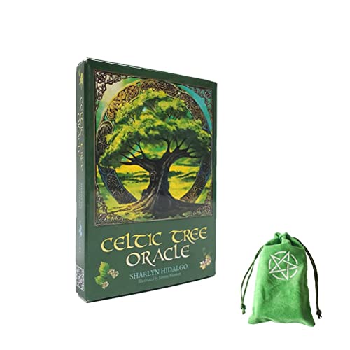 Tarot del oráculo del árbol Celta,Celtic Tree Oracle,with Bag,Funny Game