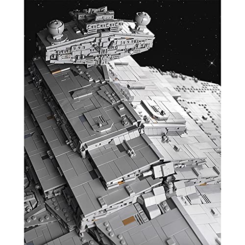 Technic Emperador Clase Star Destructor Ataque Cruiser Architecture Model Kit, Star Wars Bloques de construcción modulares Montaje Juguetes, 11885 Pieces Static