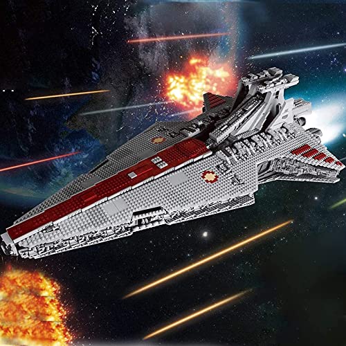 Technol Kit Modelo Crucero Ataque La República Clase Venator, Destructor Estelar Compatible con UCS - 6685 Piezas Static