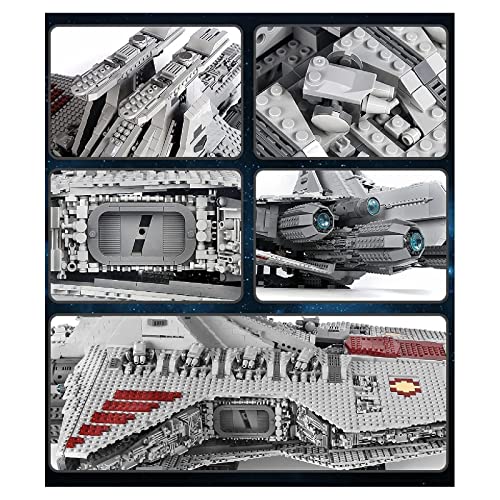 Technol Kit Modelo Crucero Ataque La República Clase Venator, Destructor Estelar Compatible con UCS - 6685 Piezas Static