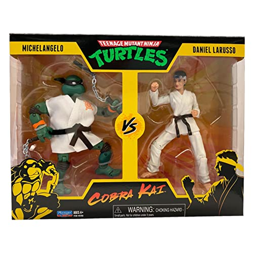 Teenage Mutant Ninja Turtles Cobra Kai Mikey vs Daniel LaRusso 2 Pack