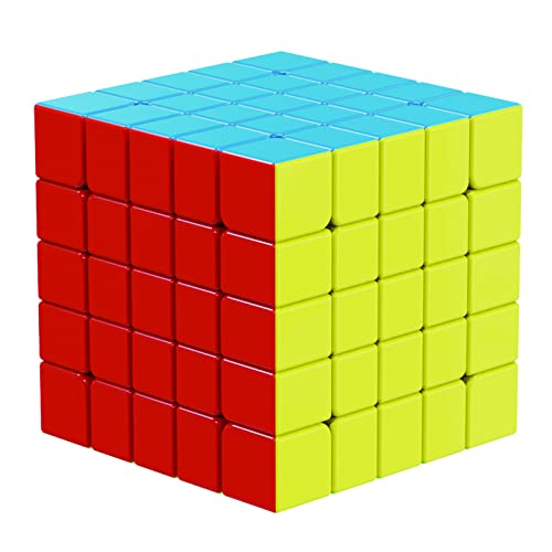 Vdealen Cubo de Velocidad 5x5 Profesional Cubo Mágico Cubo-Liso Rompecabezas Juguetes Cubo Juego